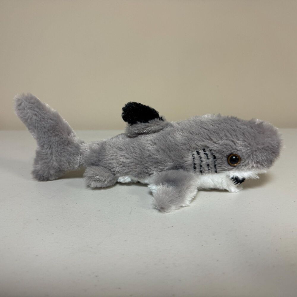 Aurora Shark Stuffed Animal Grey Plush Kids Toy Baby Soft Cute Collectible Sea